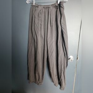 Boho Free People Charcoal Baggy Pants Joggers Medium
